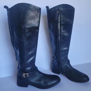 Tory Burch Marlene Knee-High Equestrian-Inspired Tall Riding Boots. Size 7